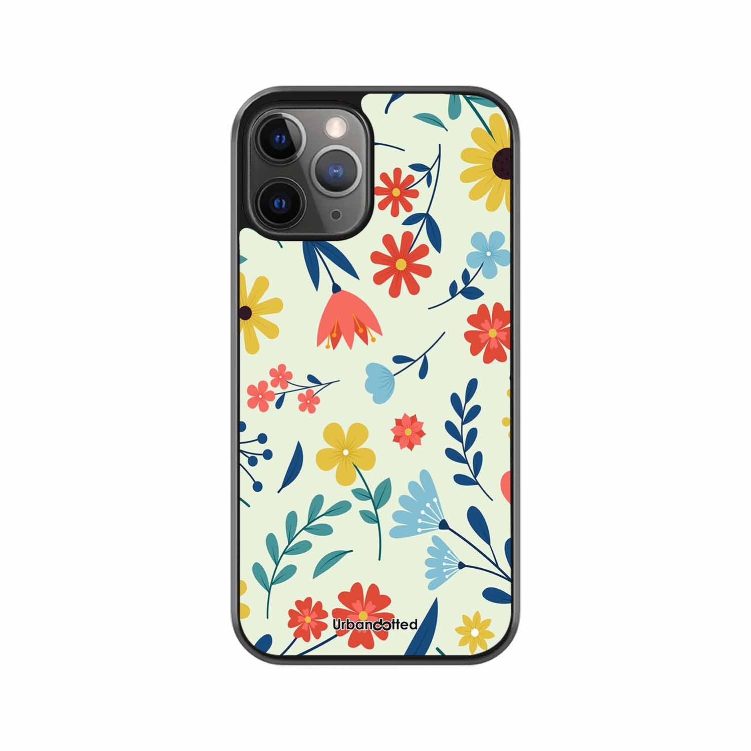 Colorful Wildflower Meadow Glass Case For iPhone 11 Pro