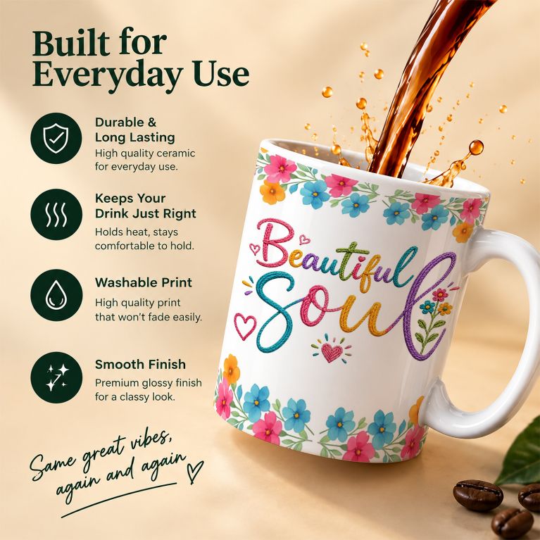Botanical Soul Affirmation Coffee Mug