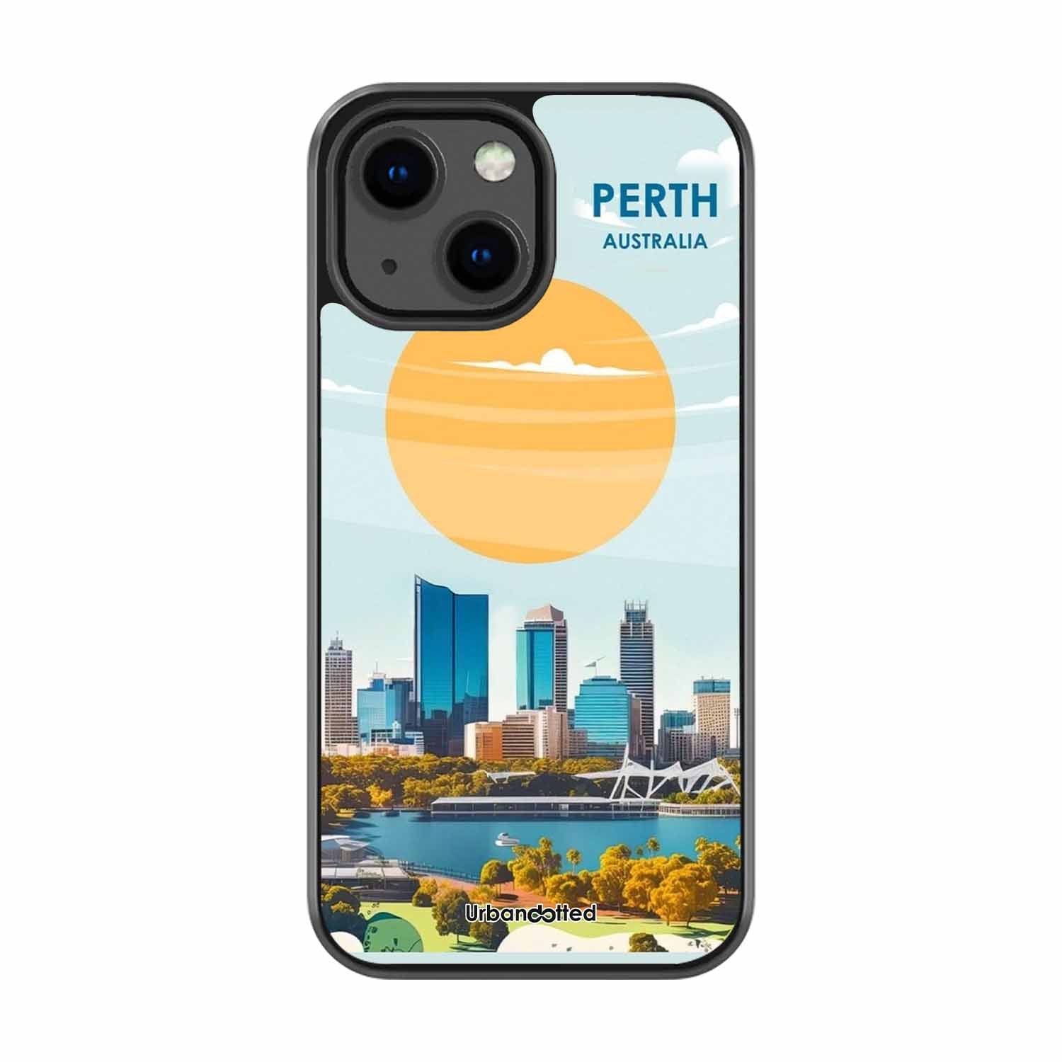 Western Australia Cityscape Glass Case For iPhone 13