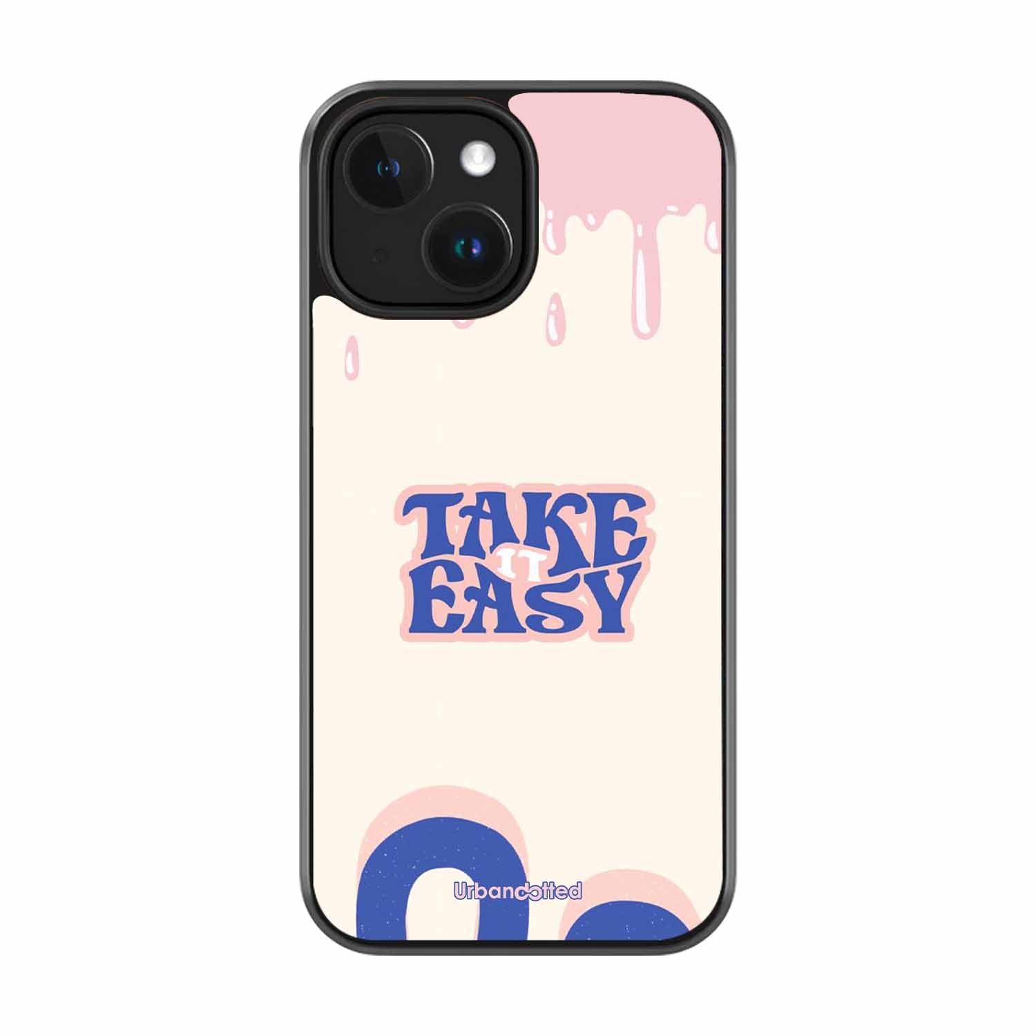 Take It Easy Drip Glass Case For iPhone 15
