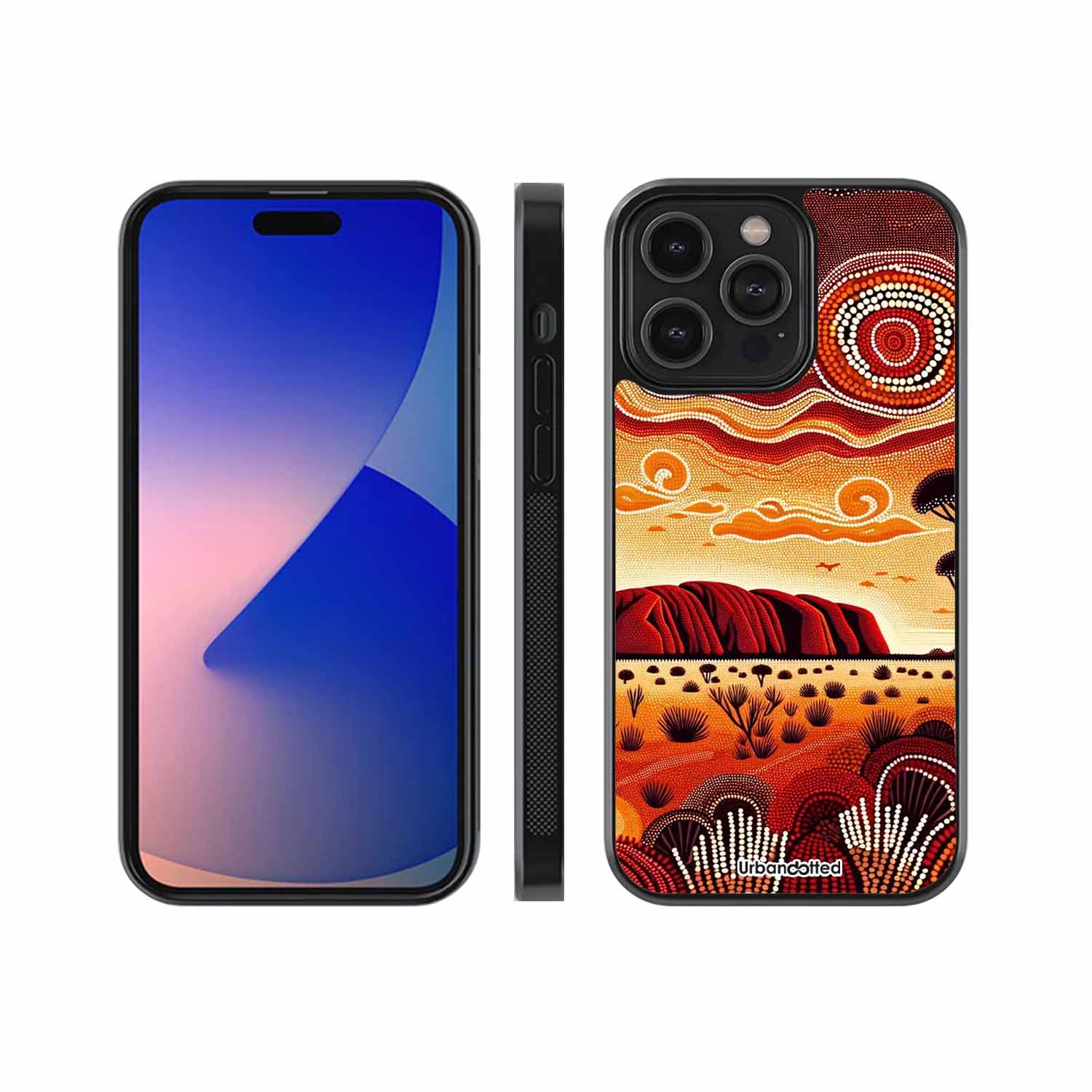 Uluru Sunset Dreaming Glass Case