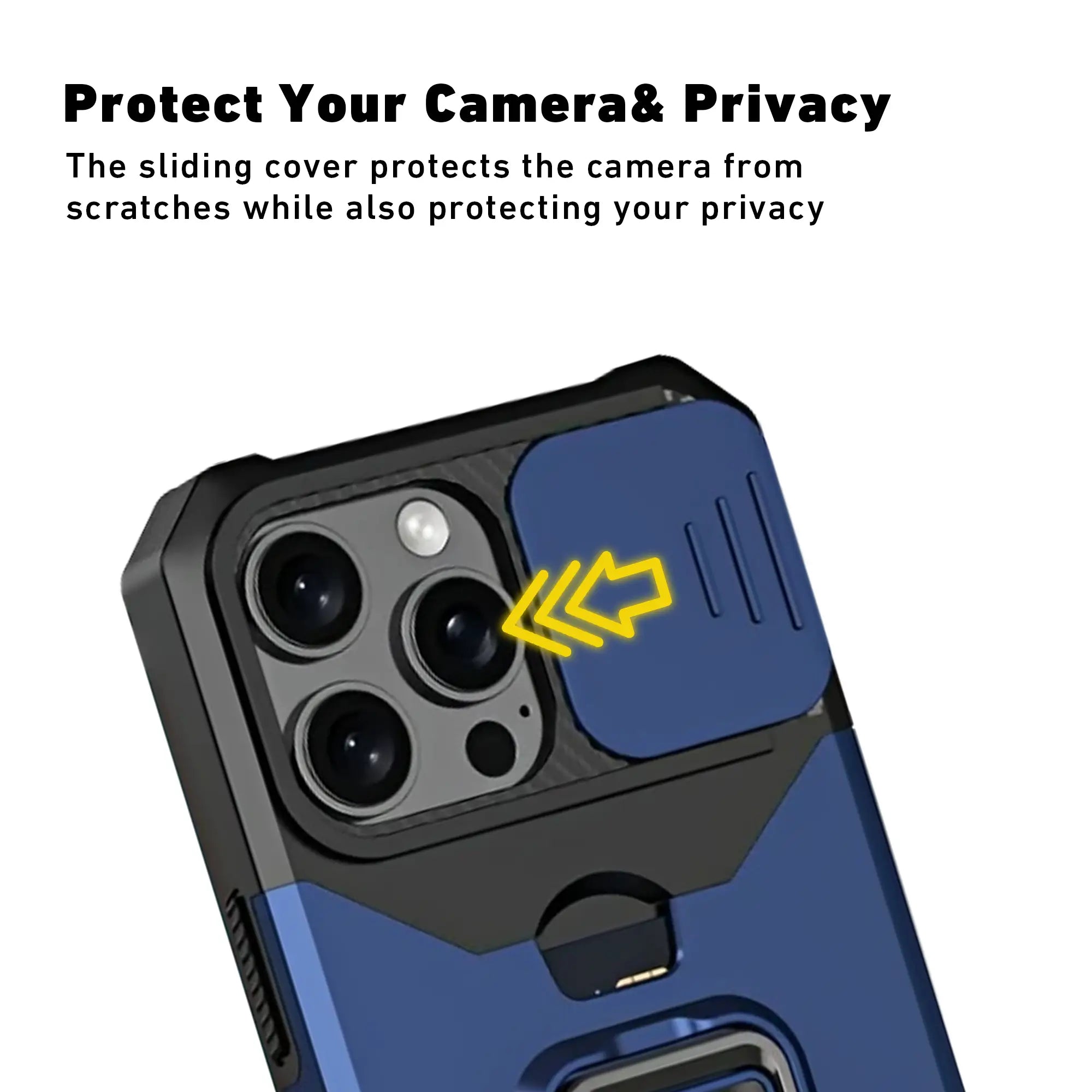 Shockproof Heavyduty Metal Stand & Card Slot Phone Case