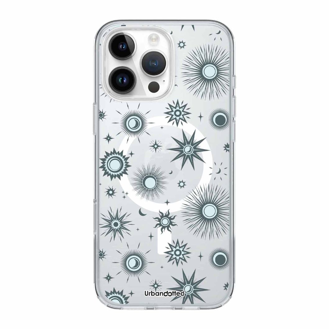 Floral Muse Aura Crystal Clear Astrology Case