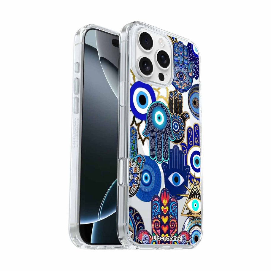 Hamsa Eye Protection Crystal Clear Astrology Case