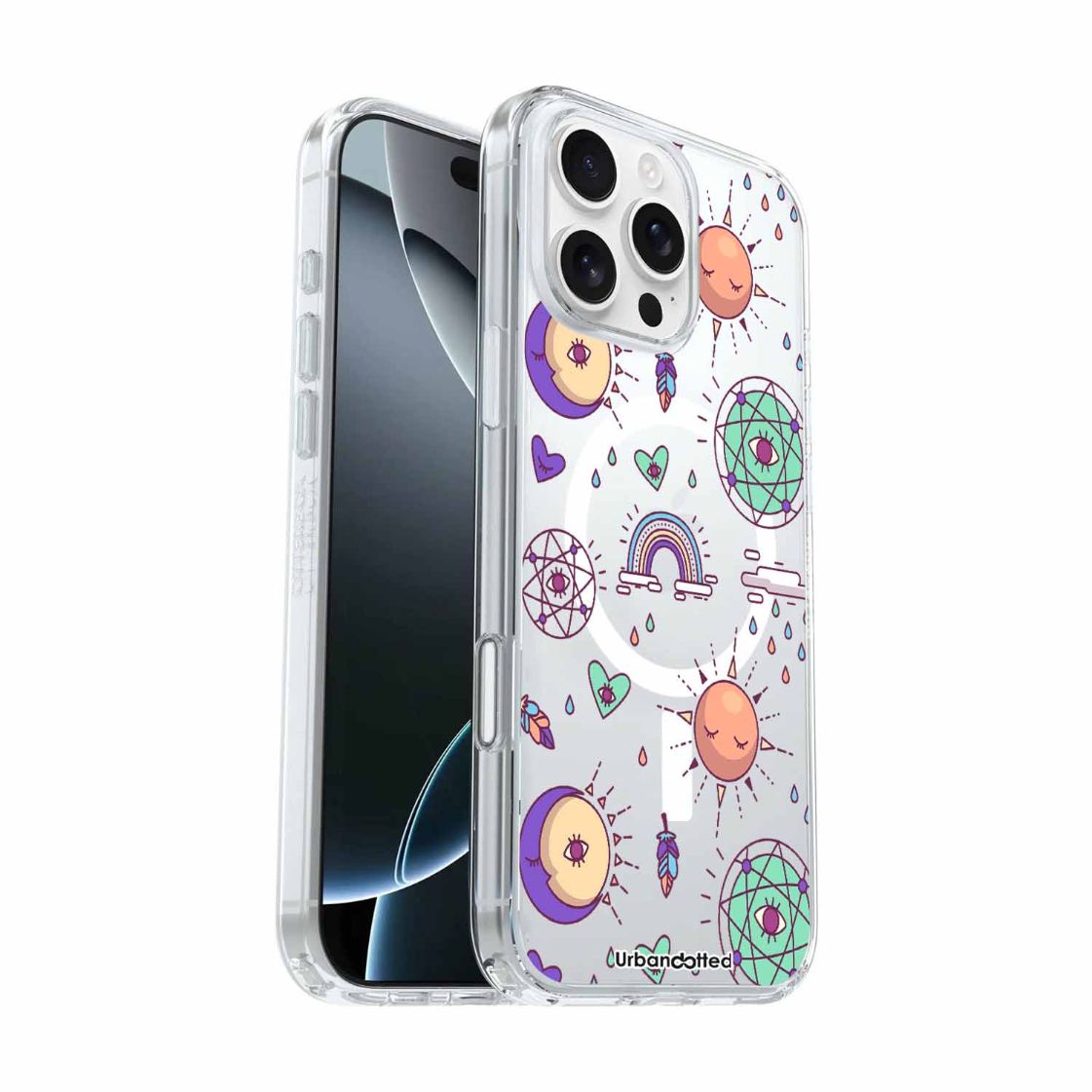 Enchanted Symbols Flow Crystal Clear Astrology Case