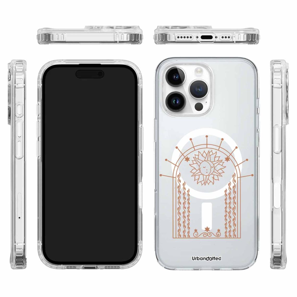 Solar Archway Aura Crystal Clear Astrology Case