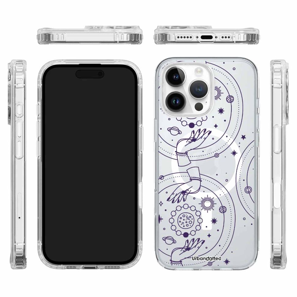 Astral Embrace Orbit Crystal Clear Astrology Case