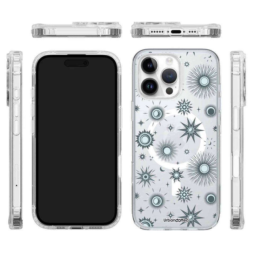 Floral Muse Aura Crystal Clear Astrology Case