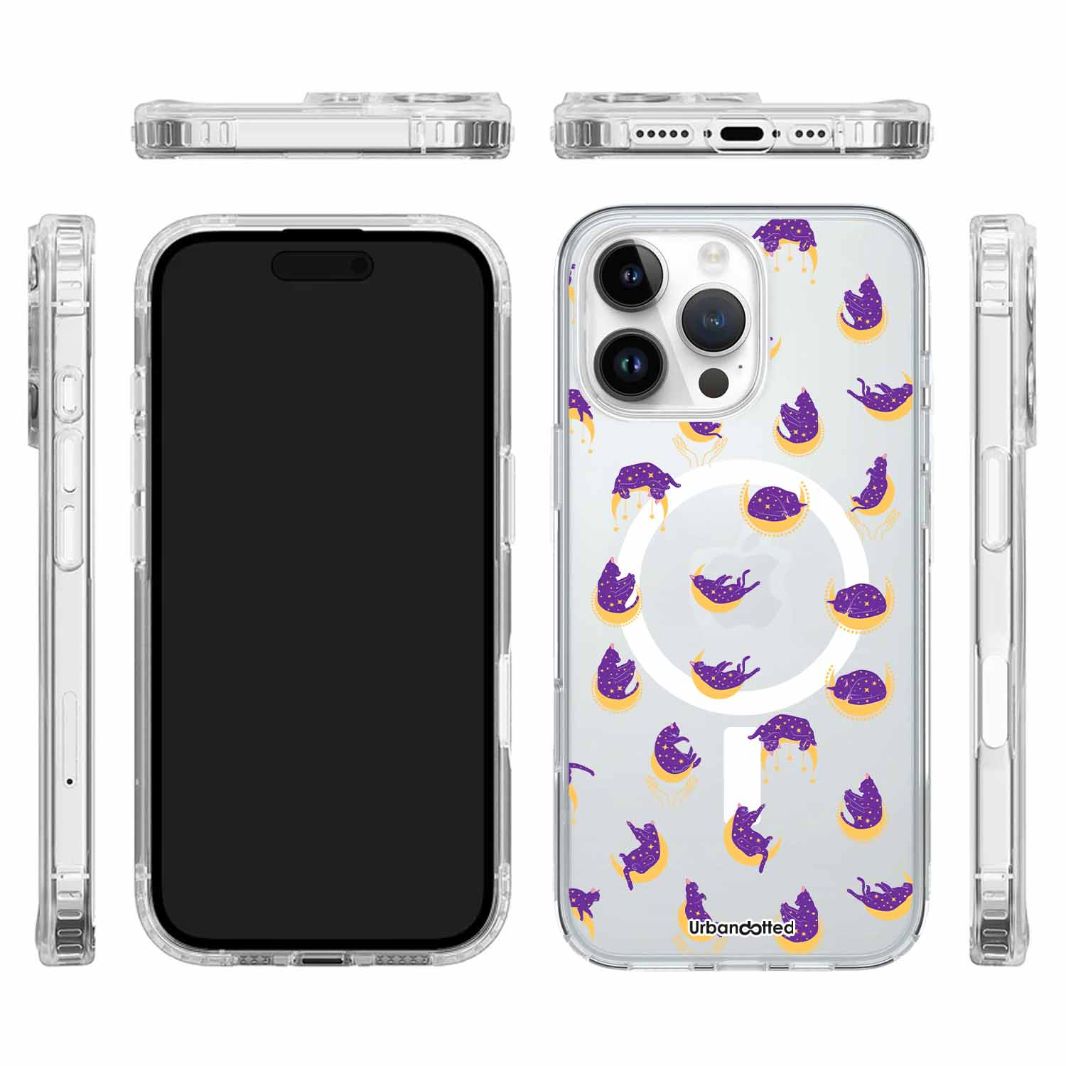 Cosmic Kitty Constellation Crystal Clear Astrology Case
