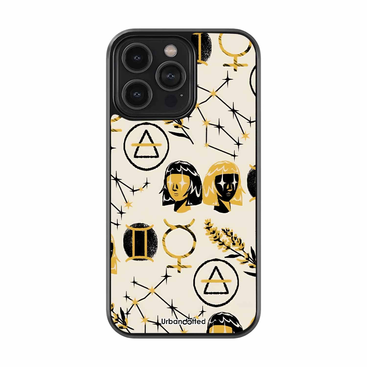 Astrological Symbols Pattern Astrology Glass Case