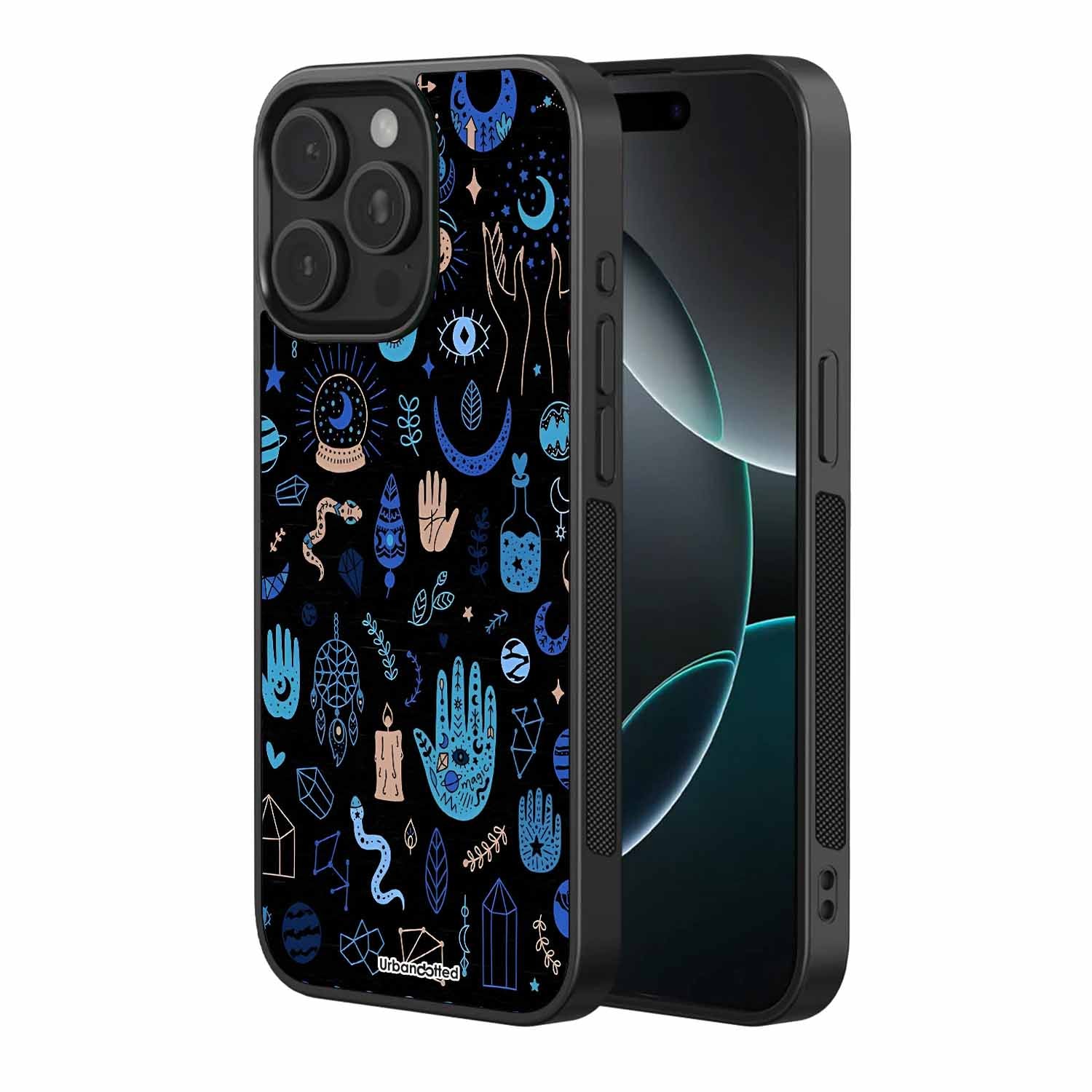 Enchanted Elements Pattern Astrology Glass Case