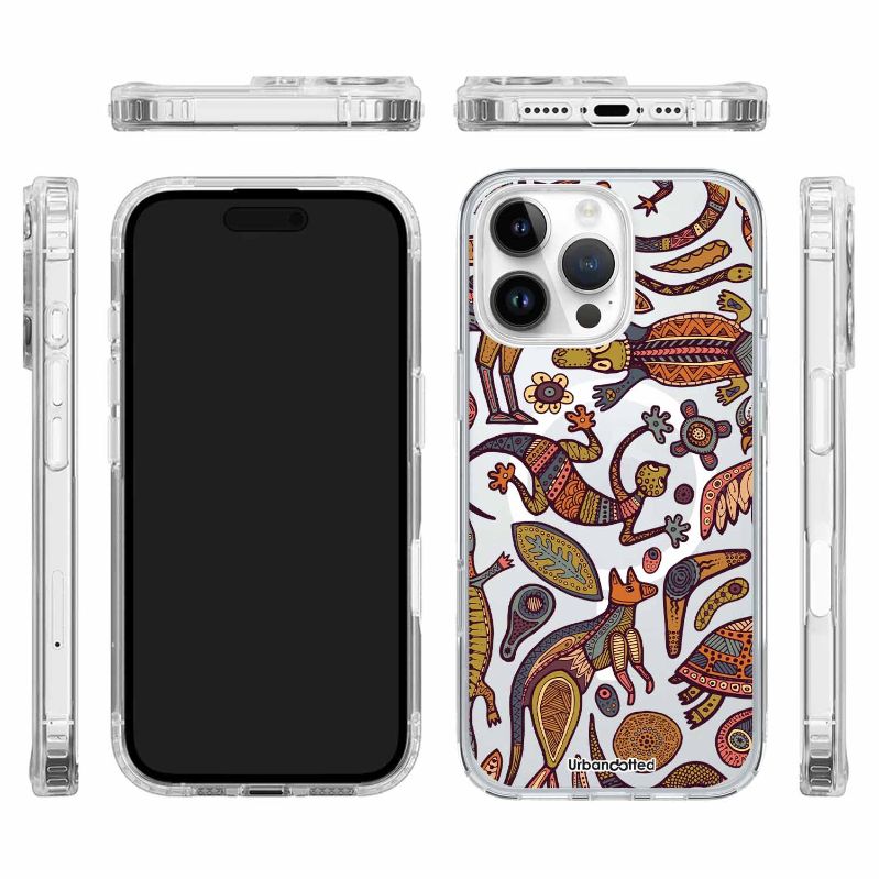 Ancestral Outback Lore Crystal Clear Aboriginal Case