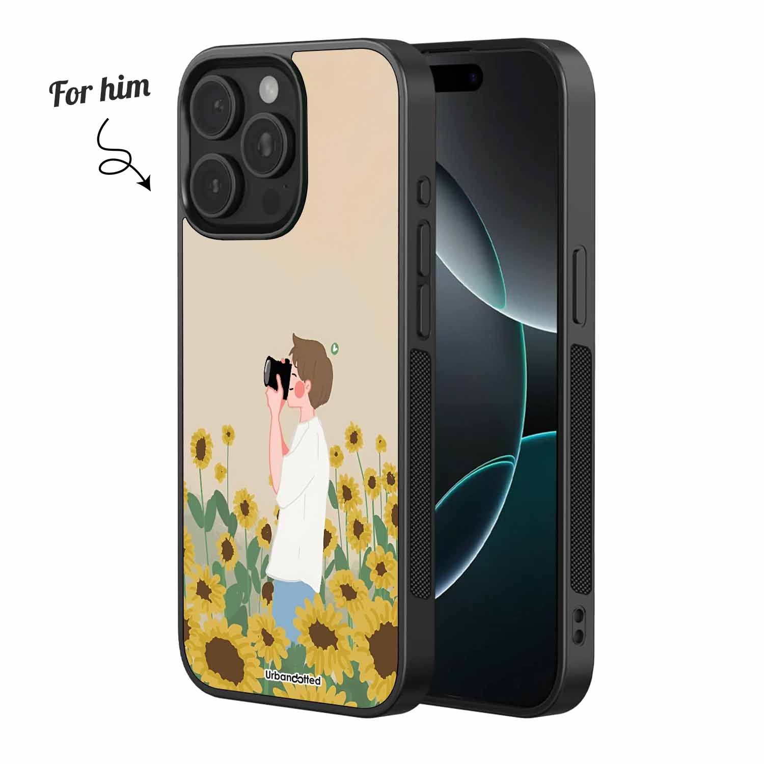 Golden Hour Click Couple Glass Case