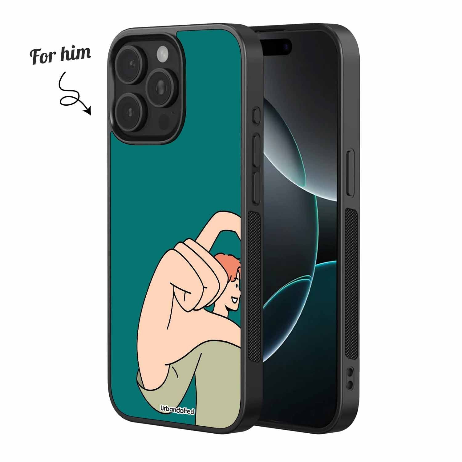 Connected Hearts Couple Glass Case