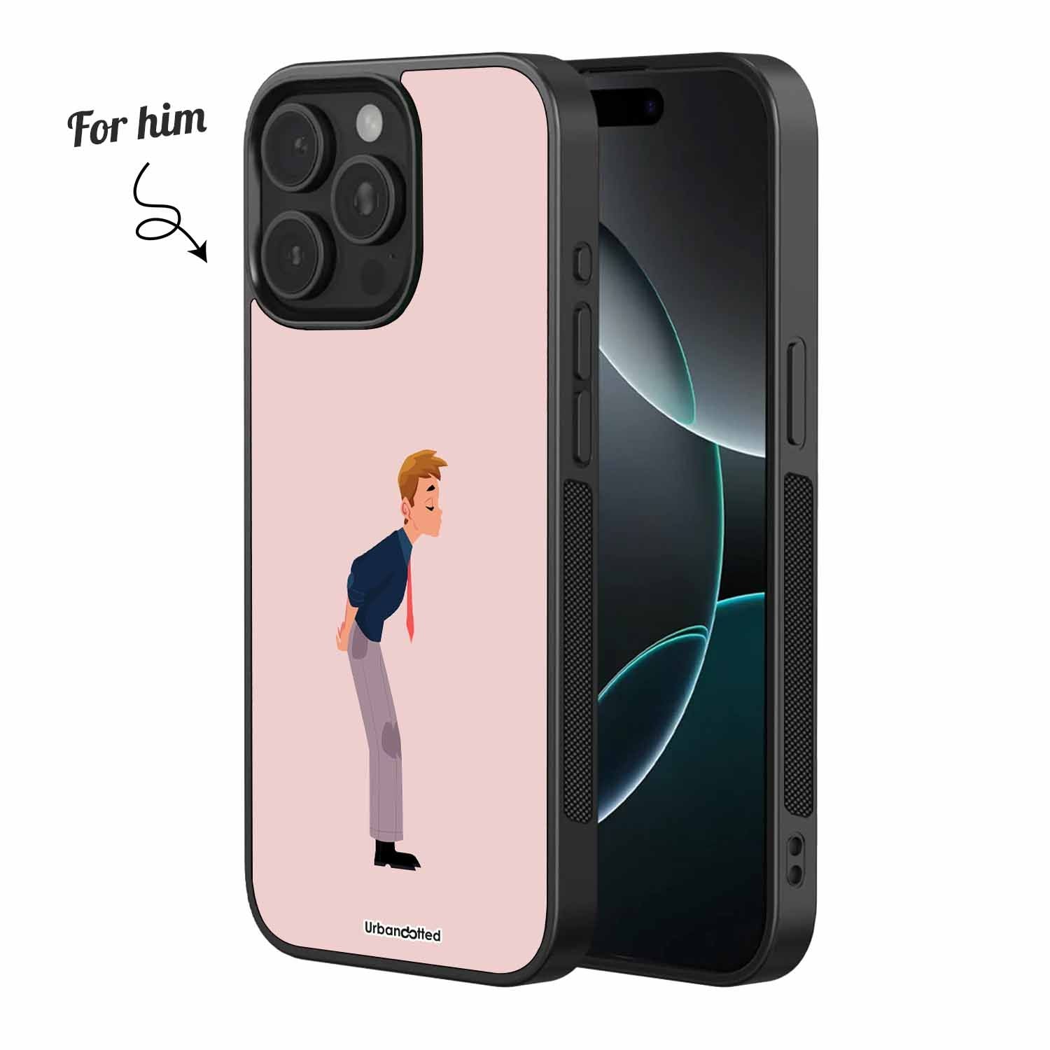 Shy Connection Couple Glass Case