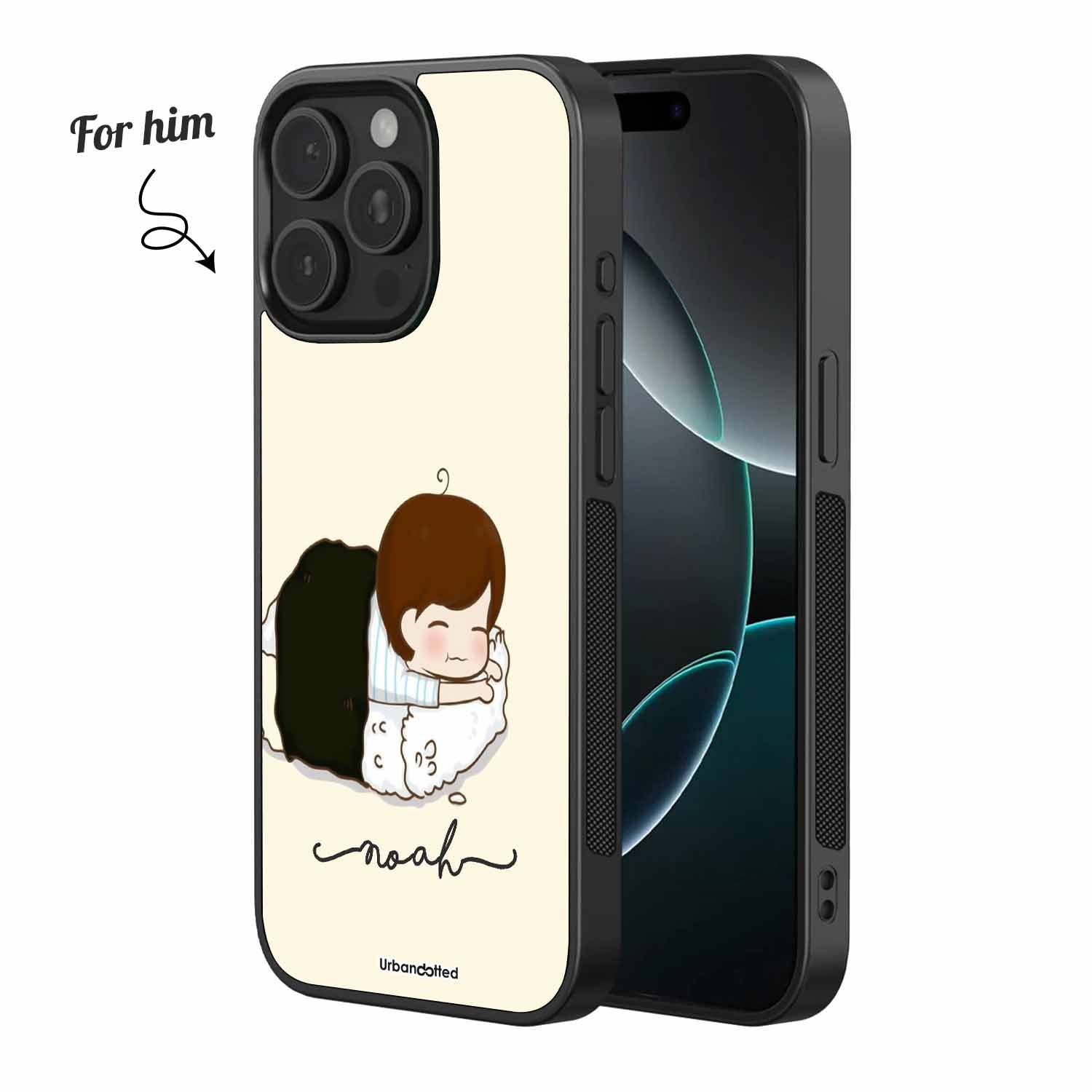 Back-to-Back Sweet Dreams Couple Glass Case