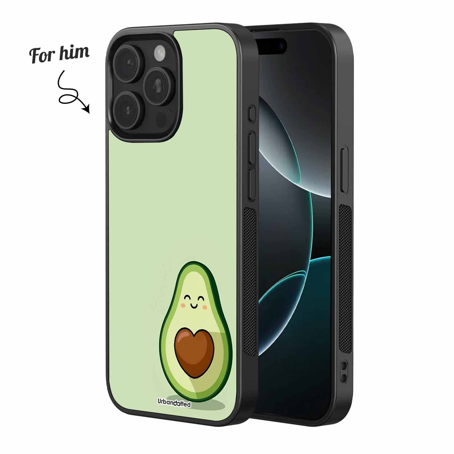 Guac Together Couple Glass Case