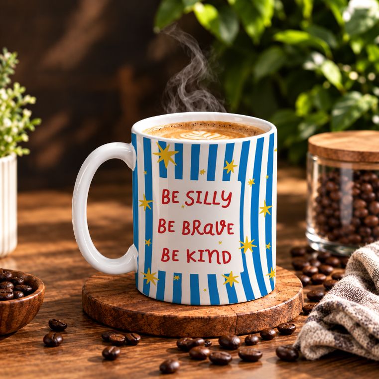 Encouraging Words Stripes Coffee Mug