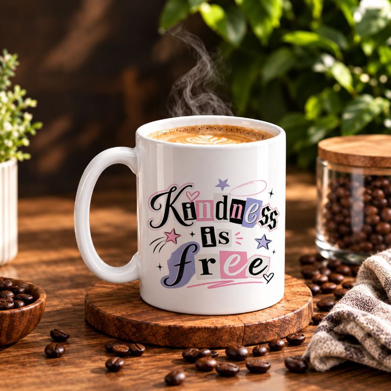 Kindness Matters Pastel Design Coffee Mug