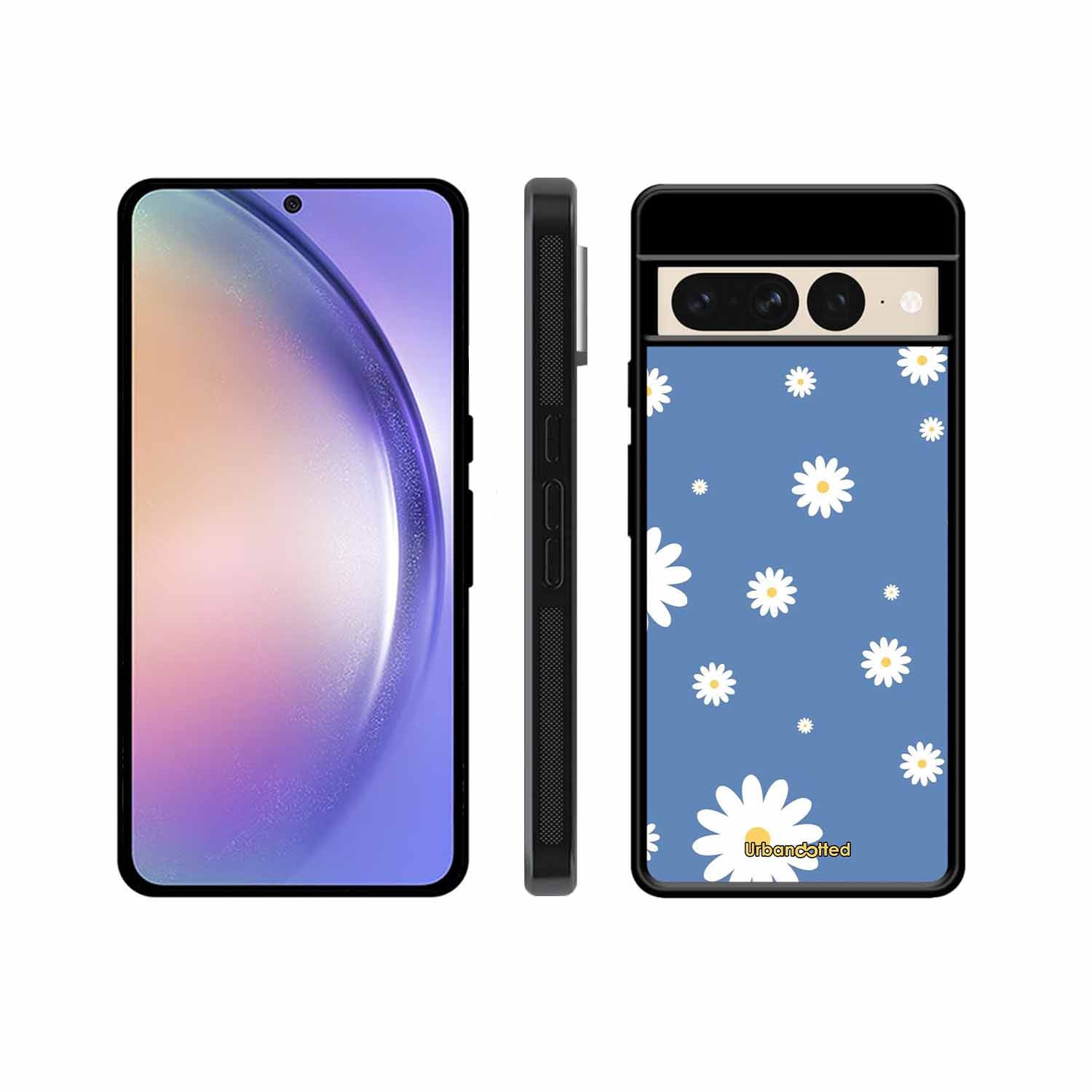 Blue Daisy Meadow Glass Case For Google Pixel 7 Pro