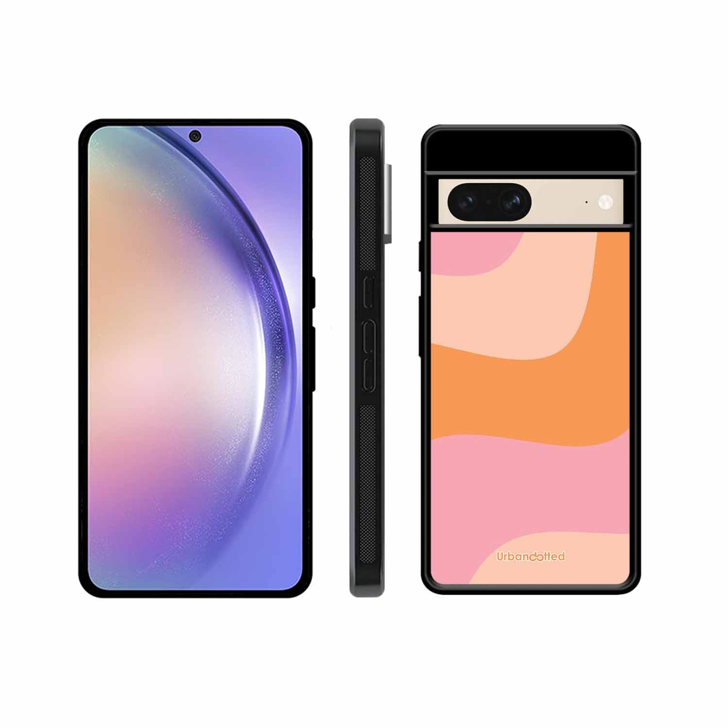 Soft Swirling Stripes Glass Case For Google Pixel 8