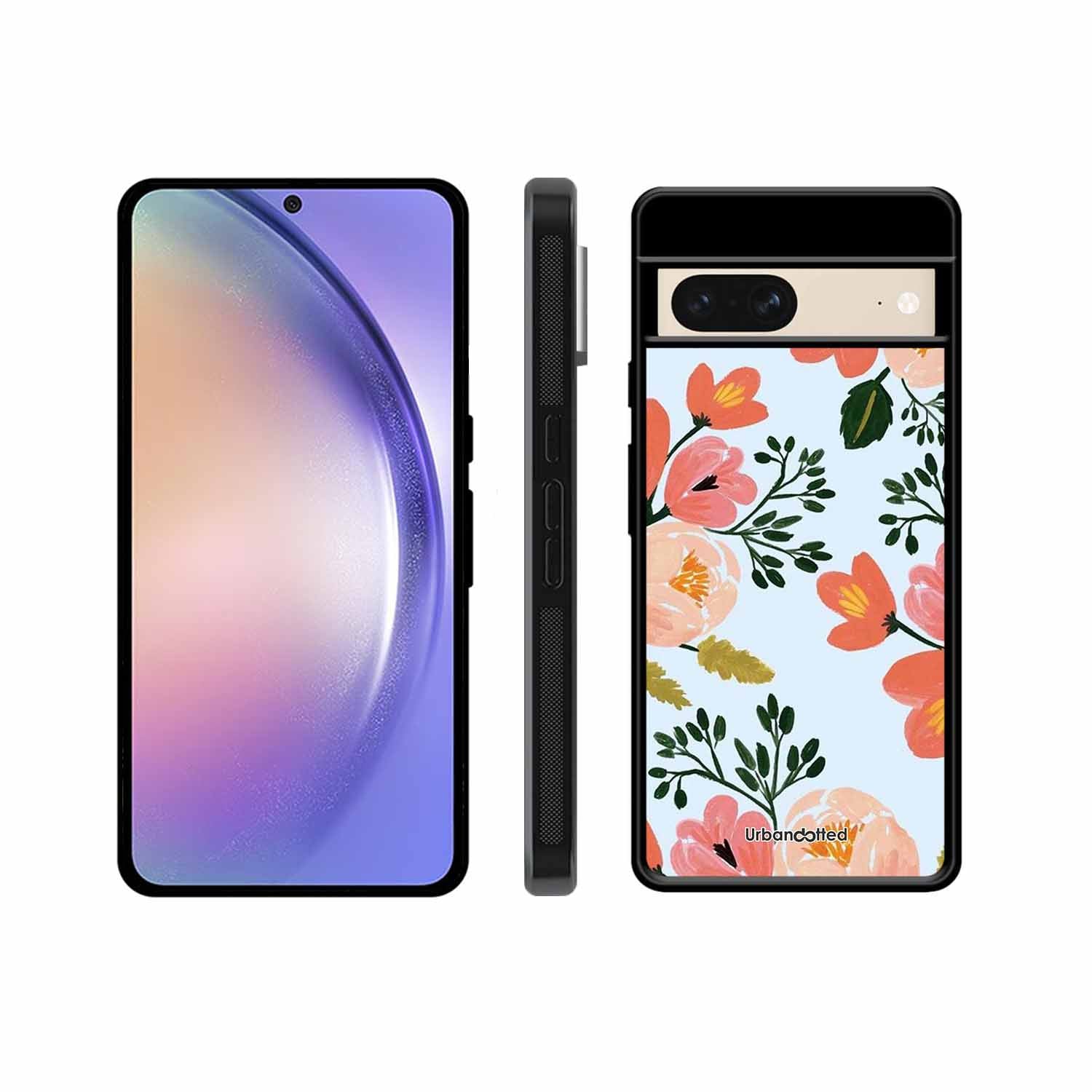 Painted Floral Bouque Glass Case For Google Pixel 8