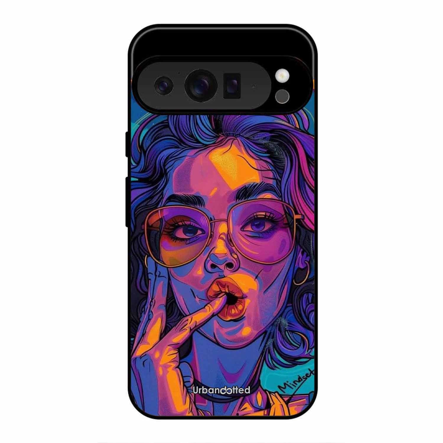 Vibrant Pop Art Girl Glass Case For Google Pixel 9 Pro XL