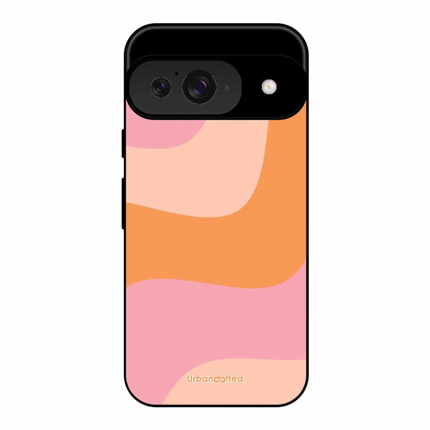 Soft Swirling Stripes Glass Case For Google Pixel 9