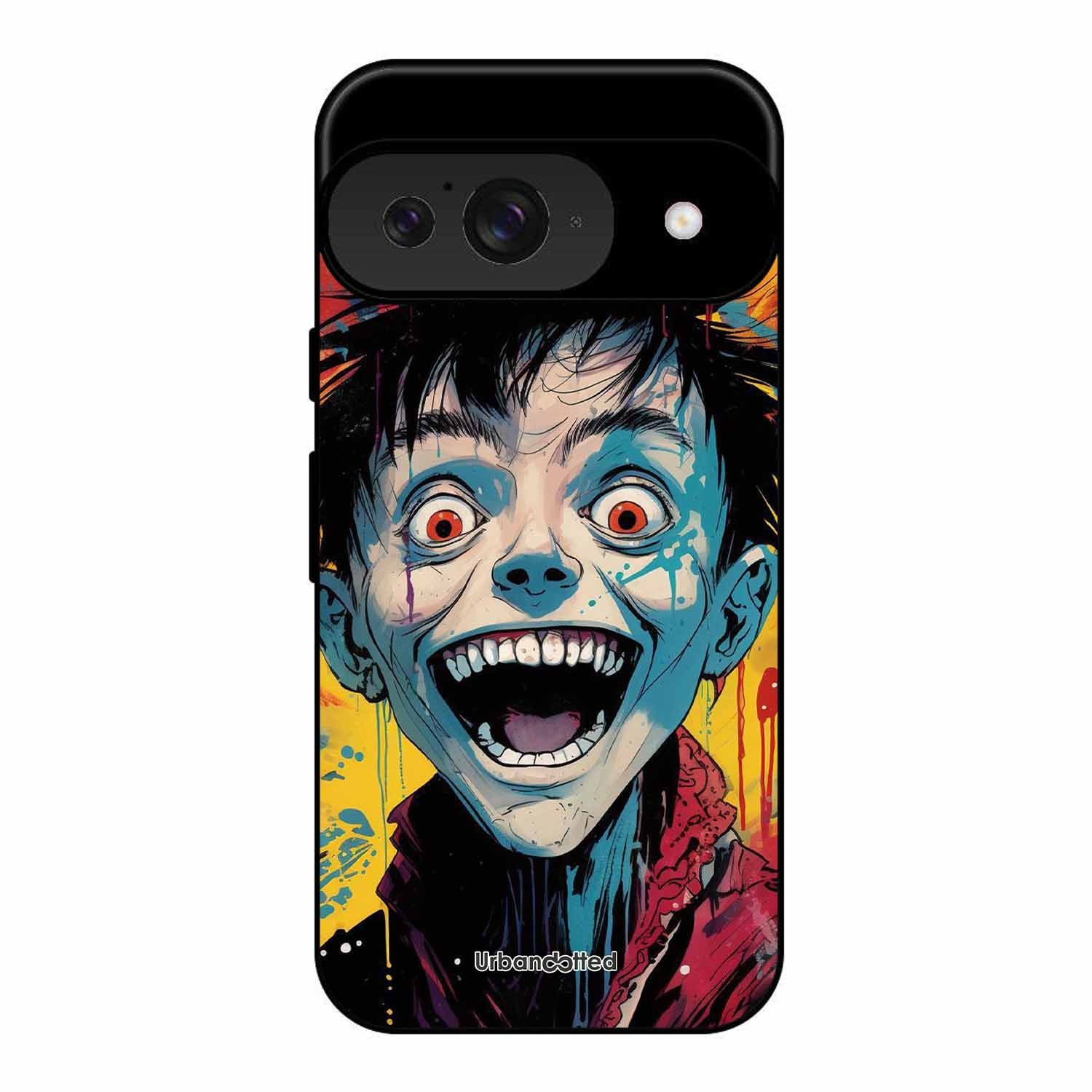 Distorted Joy Illustration Glass Case For Google Pixel 9