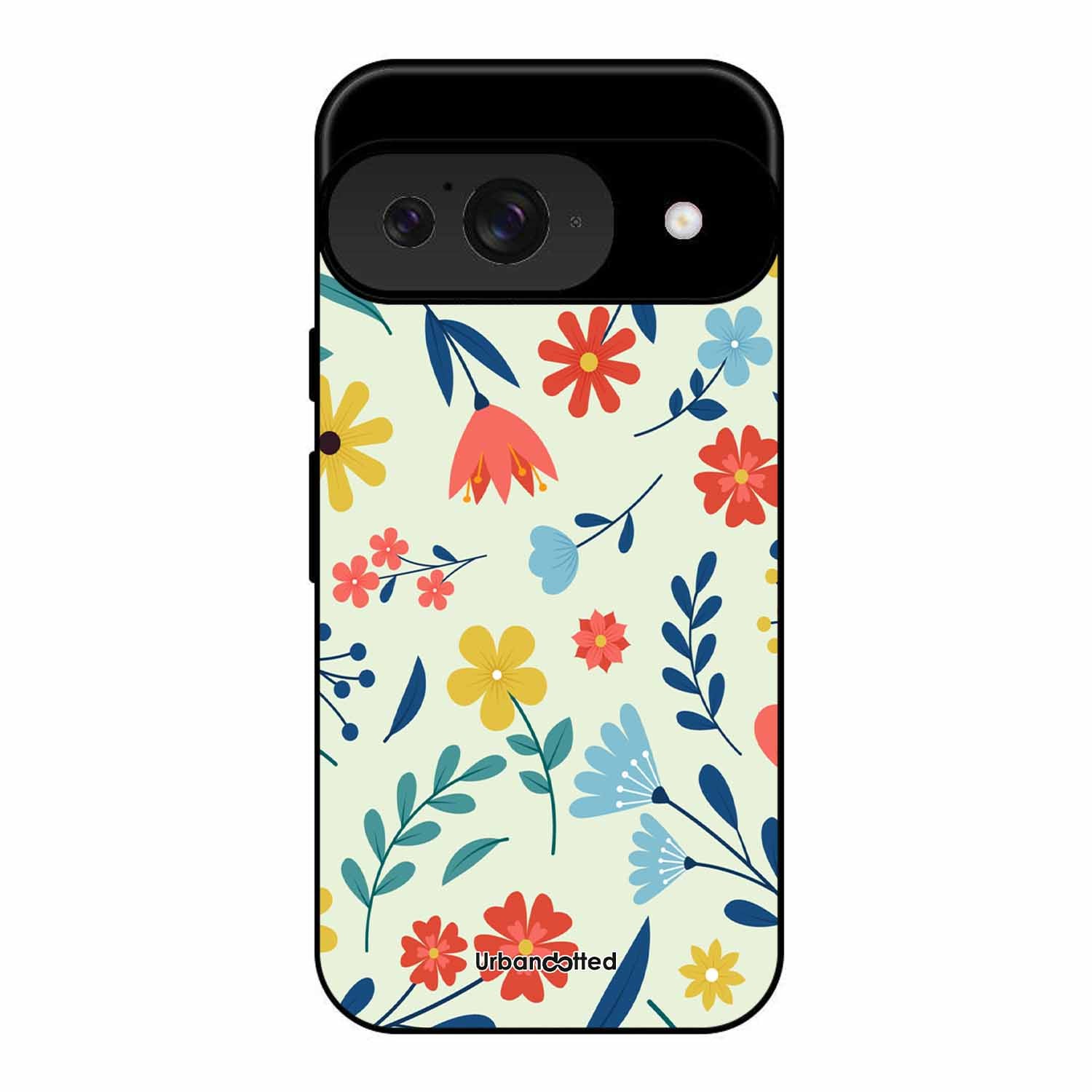 Colorful Wildflower Meadow Glass Case For Google Pixel 9