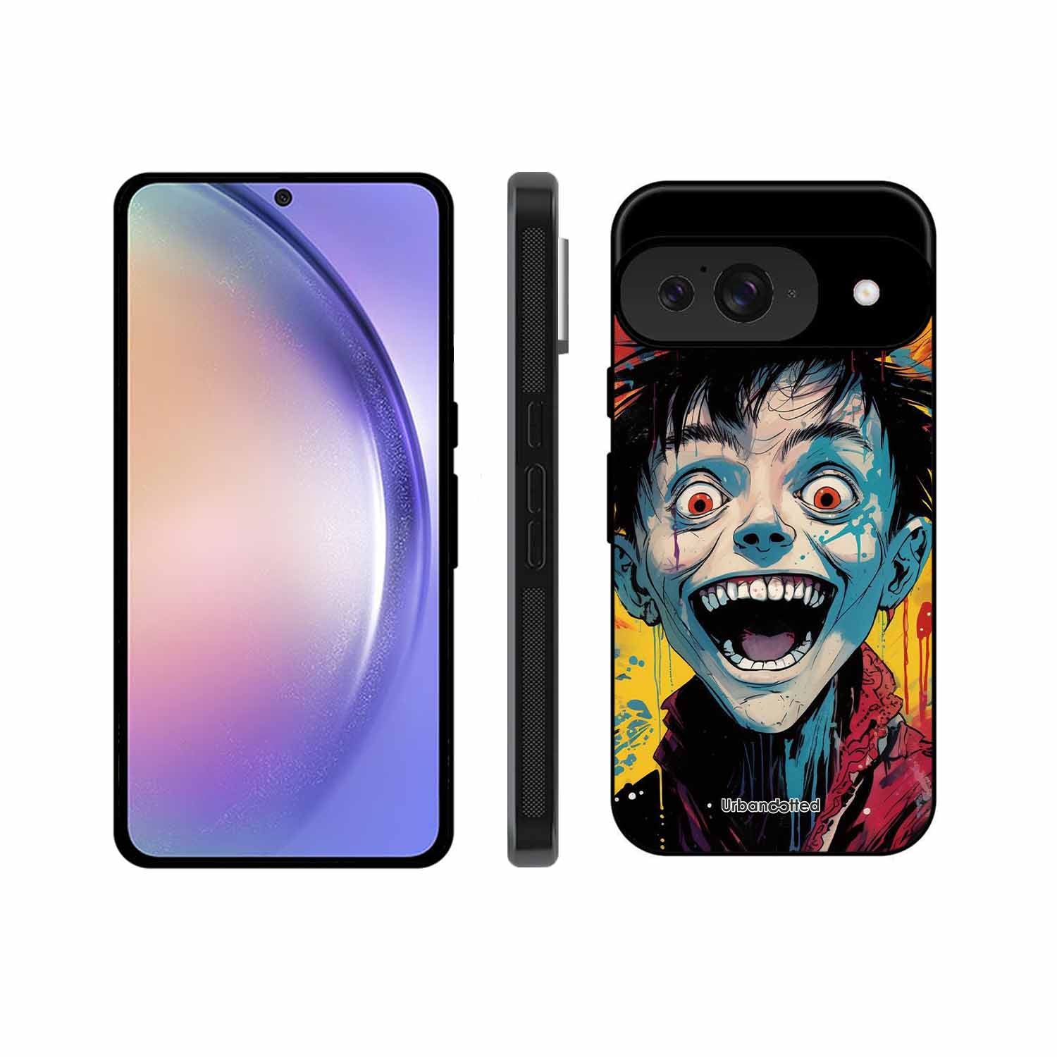Distorted Joy Illustration Glass Case For Google Pixel 9
