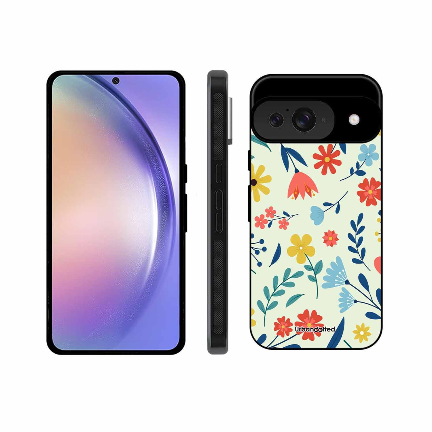 Colorful Wildflower Meadow Glass Case For Google Pixel 9