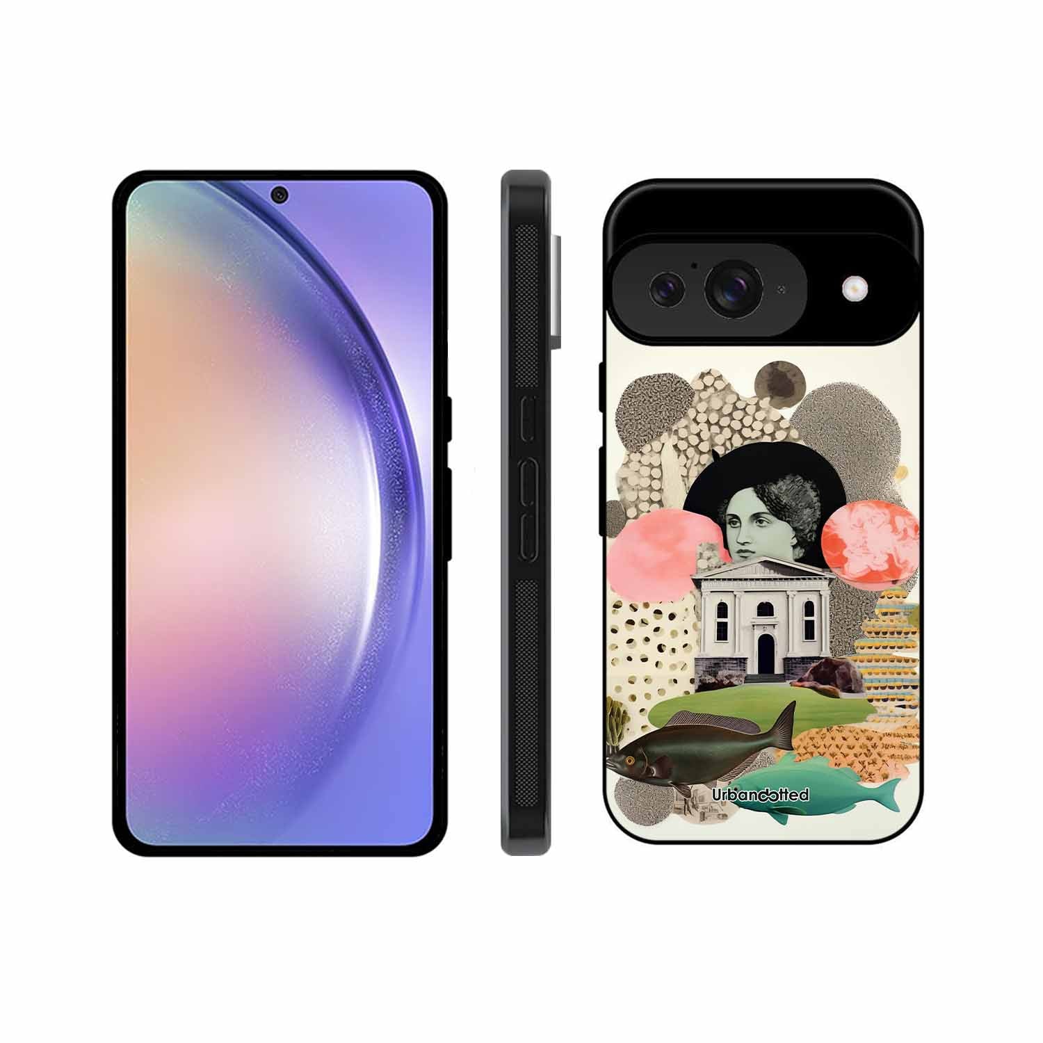 Whimsical Mixed Media Art Glass Case For Google Pixel 9