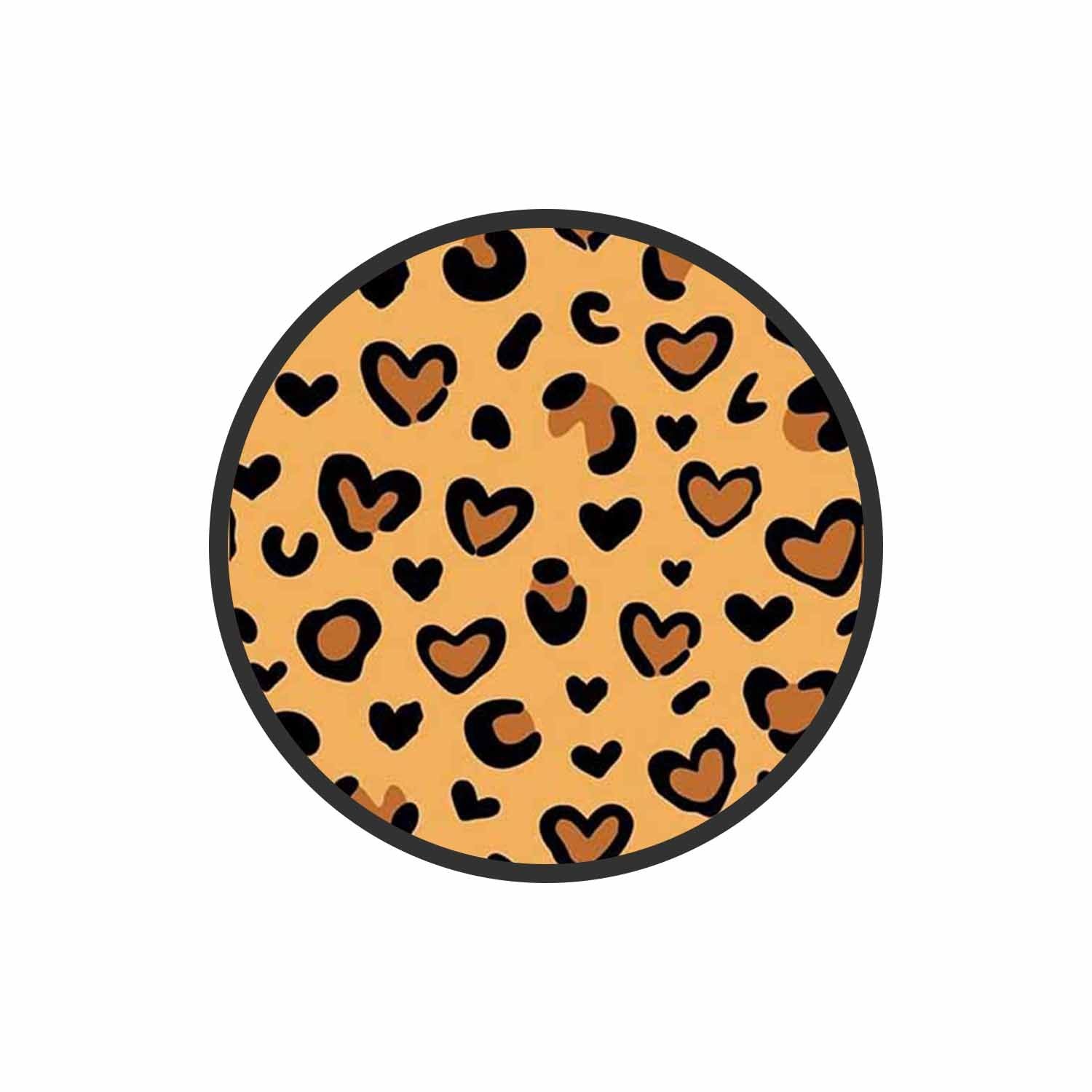 Wild Heart Leopard Print Phone Grips Holder