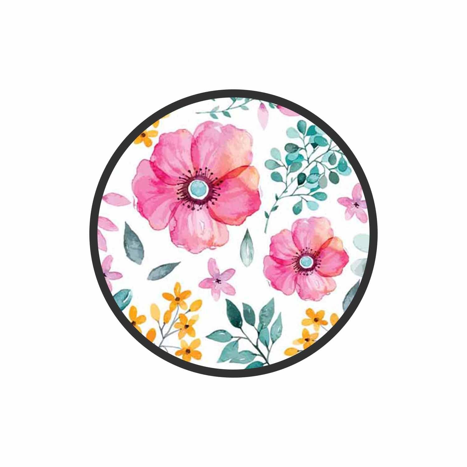 Watercolor Flowers Phone Grips Holder