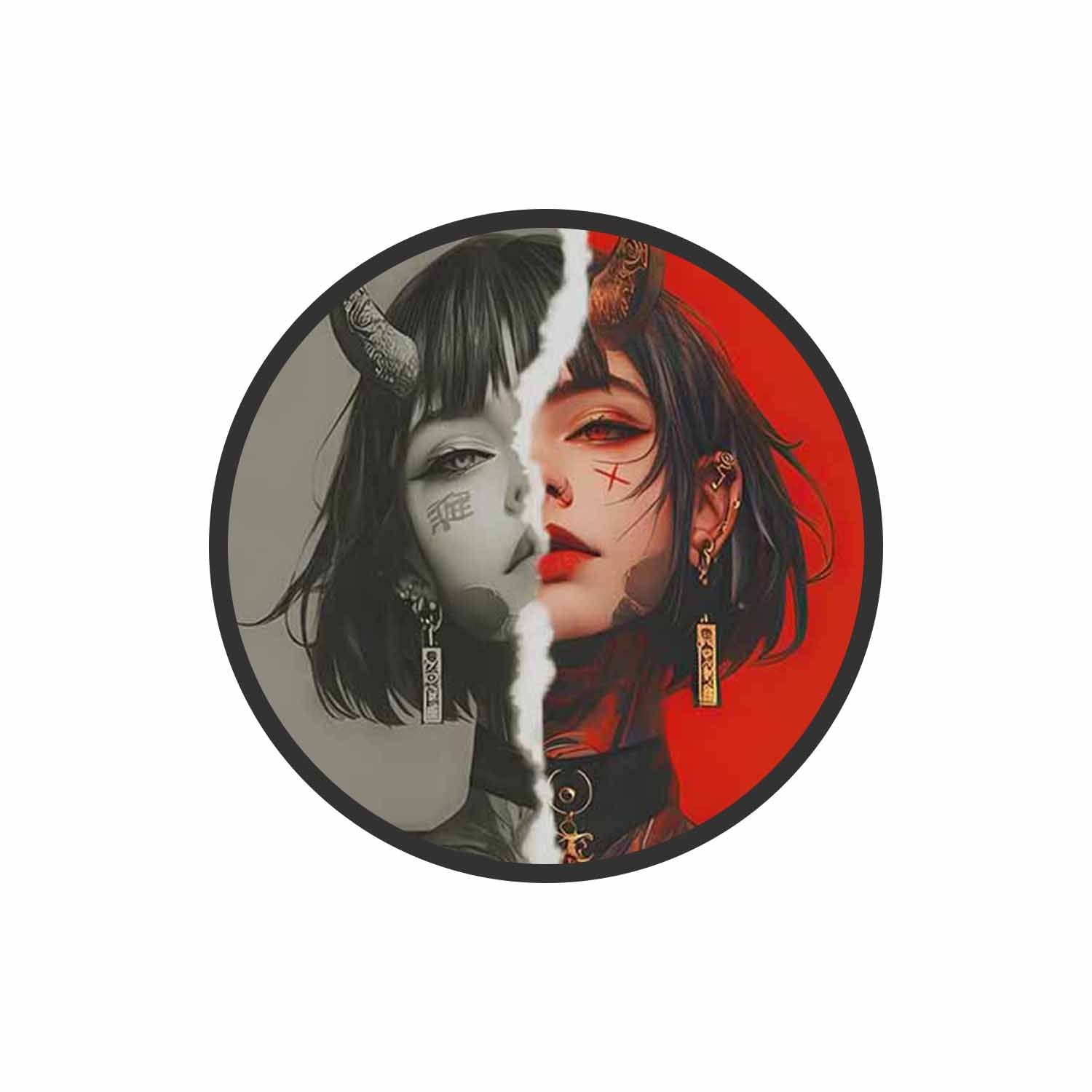 Torn Demon Phone Grips Holder