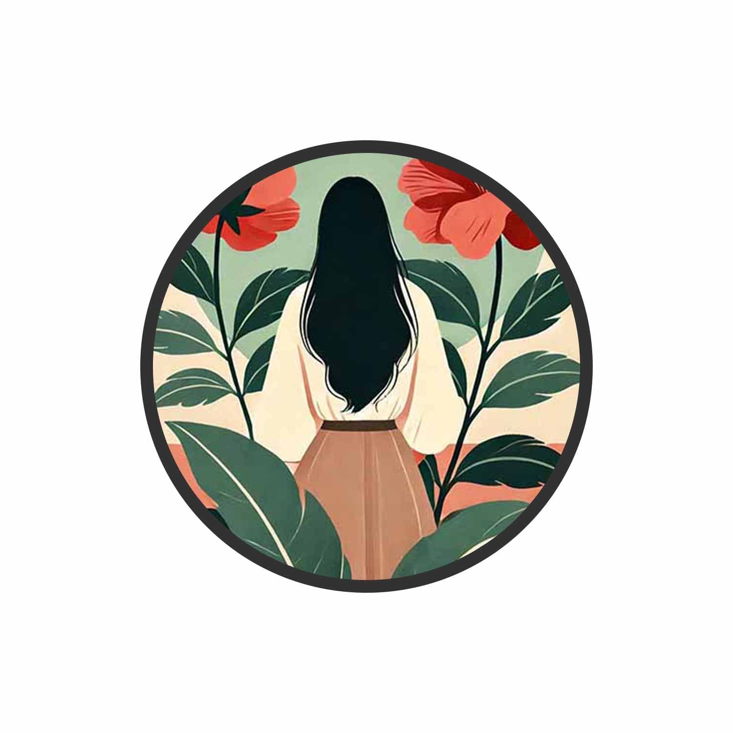 Feminine Floral Phone Grips Holder