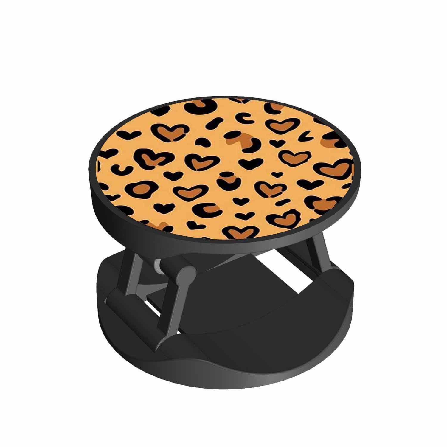 Wild Heart Leopard Print Phone Grips Holder