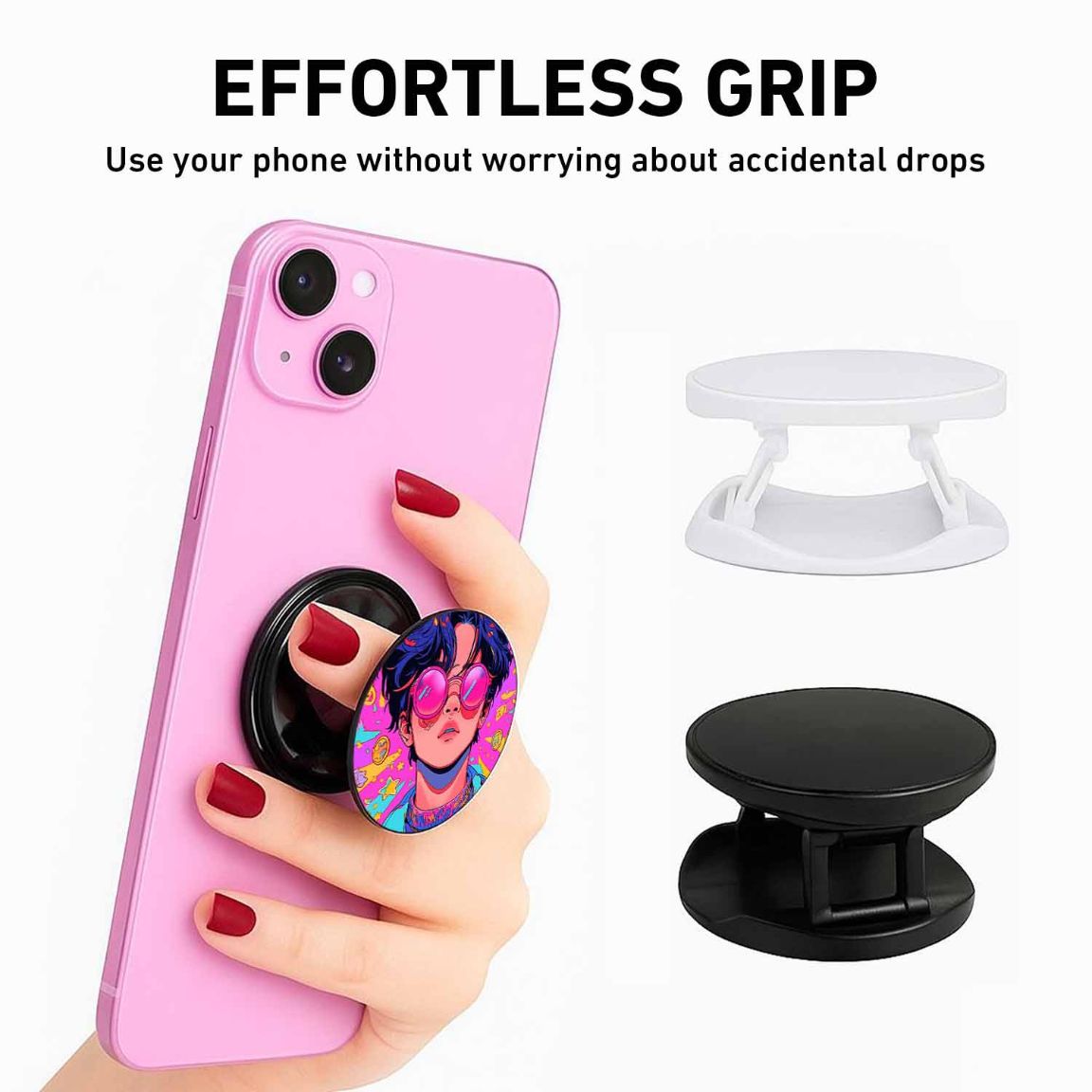 Neon Vibes Phone Grips Holder