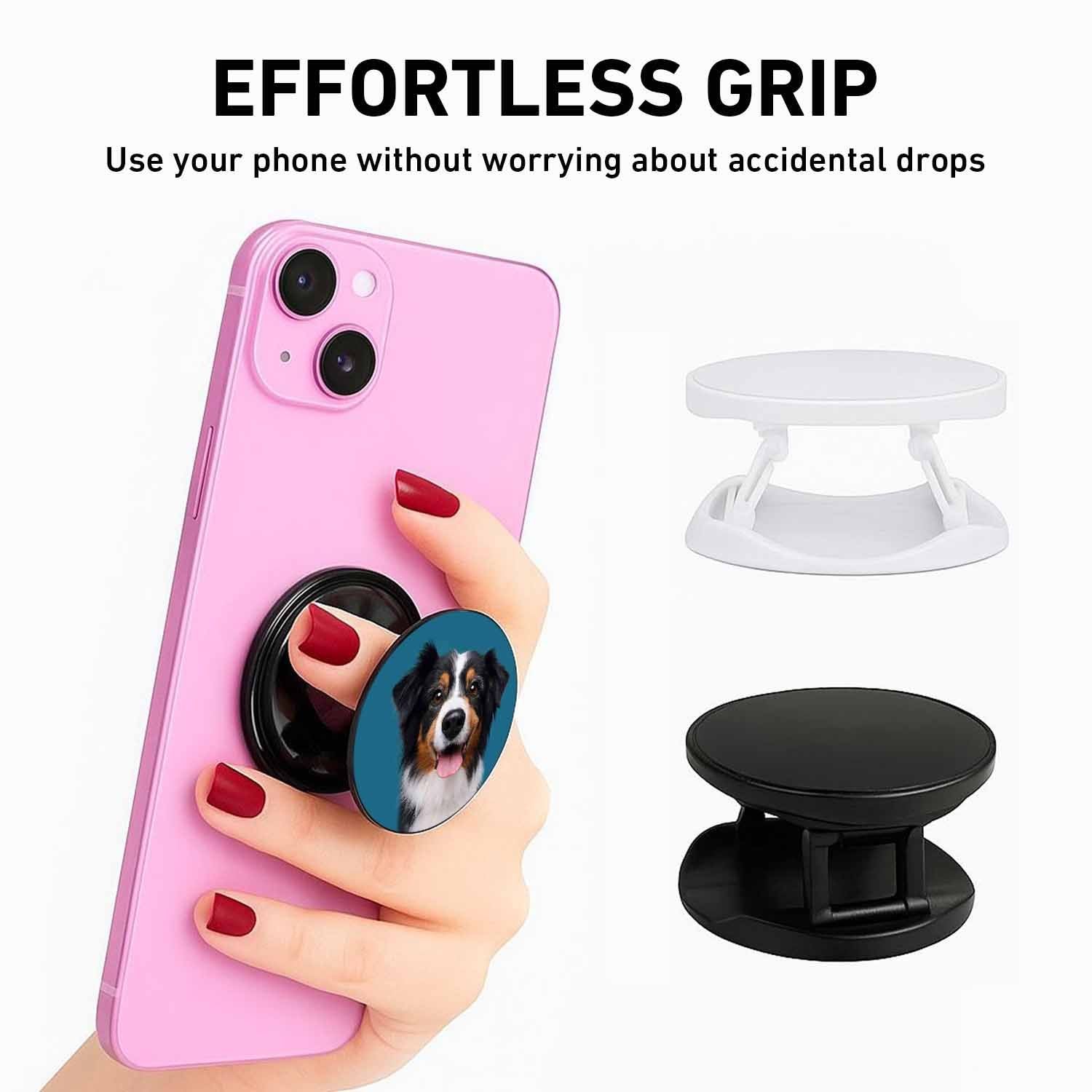 Australian Shepherd Phone Grips Holder