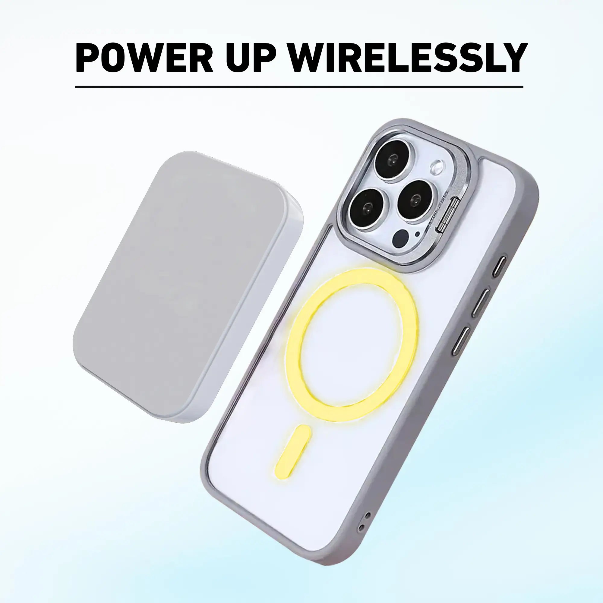 Magnetic Transparent Magsafe Bracket Glass Lens Protection case