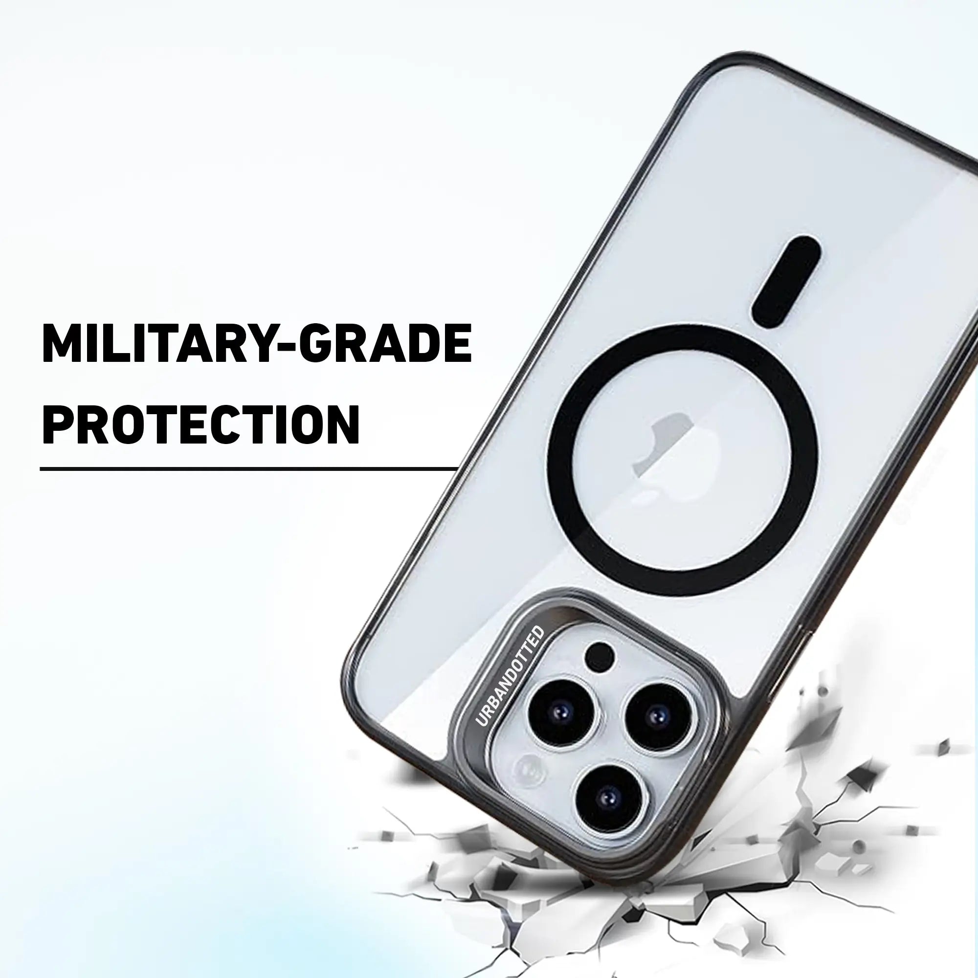 Magnetic Transparent Magsafe Bracket Glass Lens Protection case