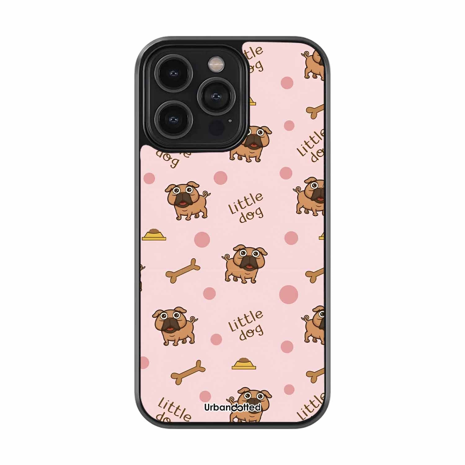 Little Dog Pugs Pet Glass Case