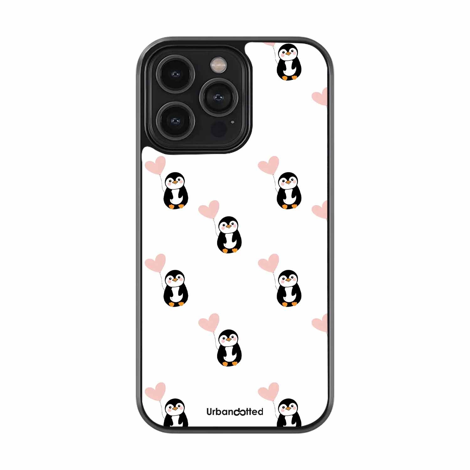 Penguin Kisses Pet Glass Case