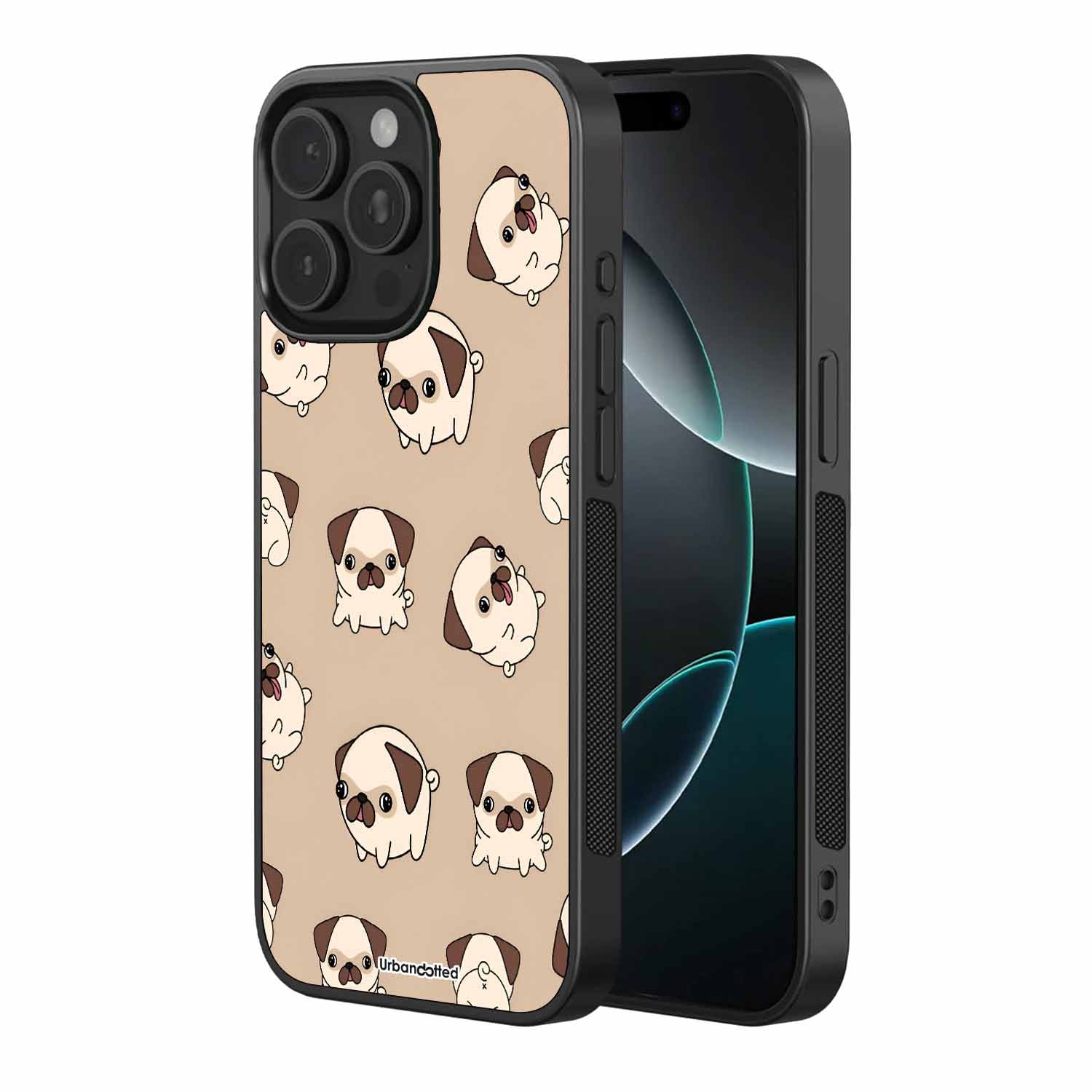 Pug Paradise Pet Glass Case