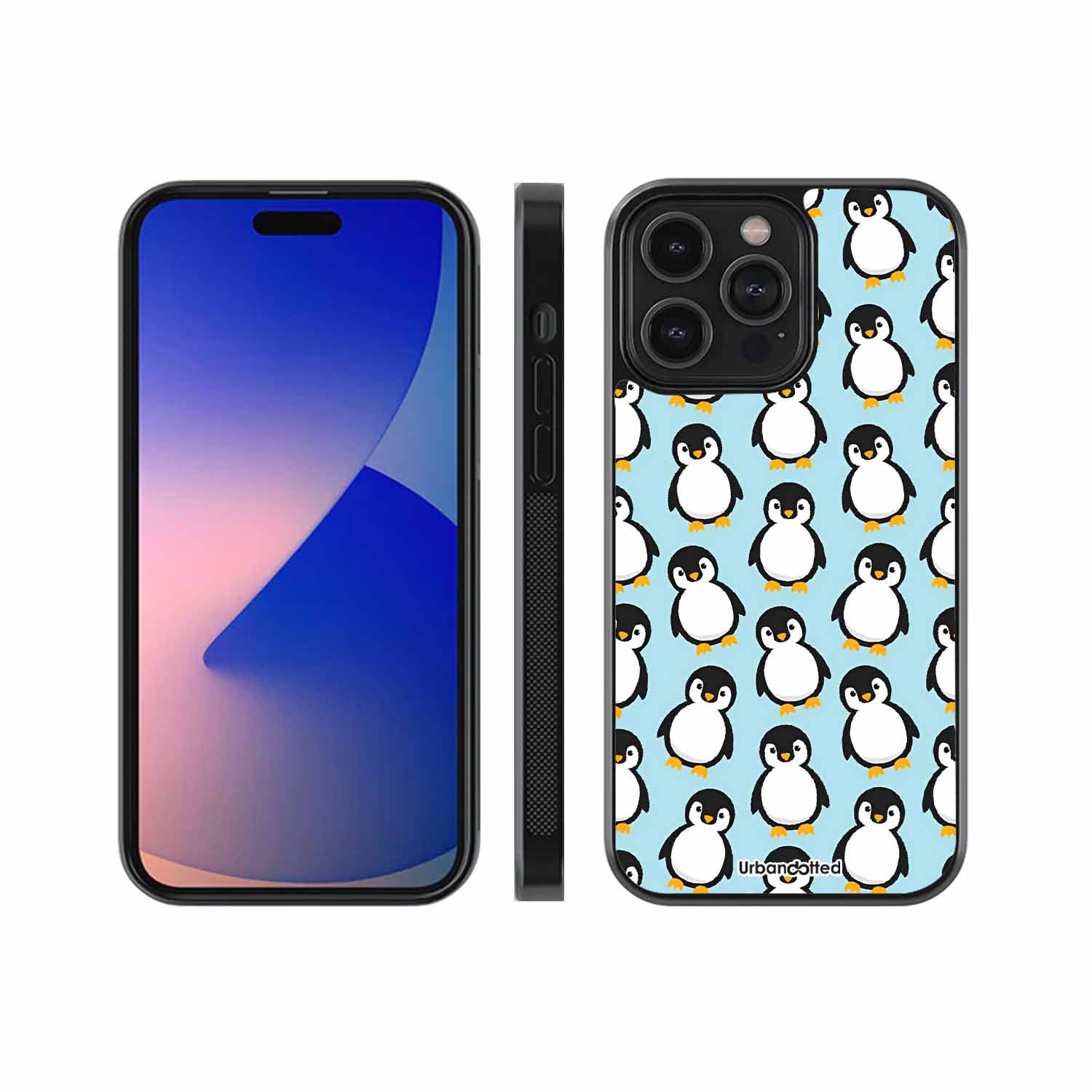 Waddle of Penguins Pet Glass Case