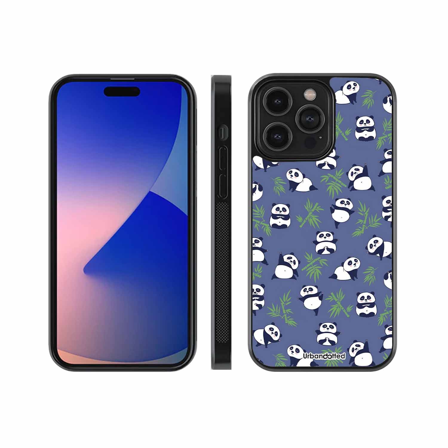 Playful Panda Forest Pet Glass Case