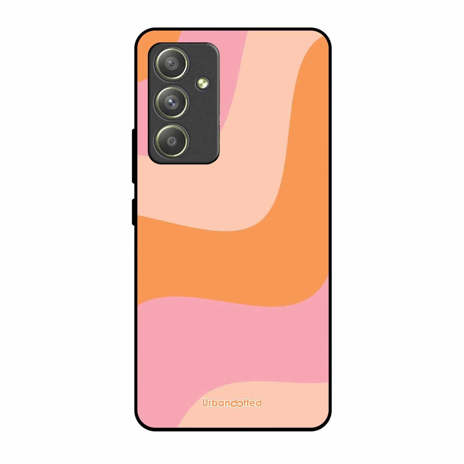 Soft Swirling Stripes Glass Case For Samsung A54
