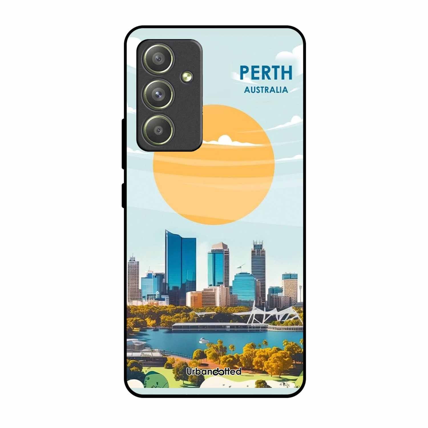Western Australia Cityscape Glass Case For Samsung A54