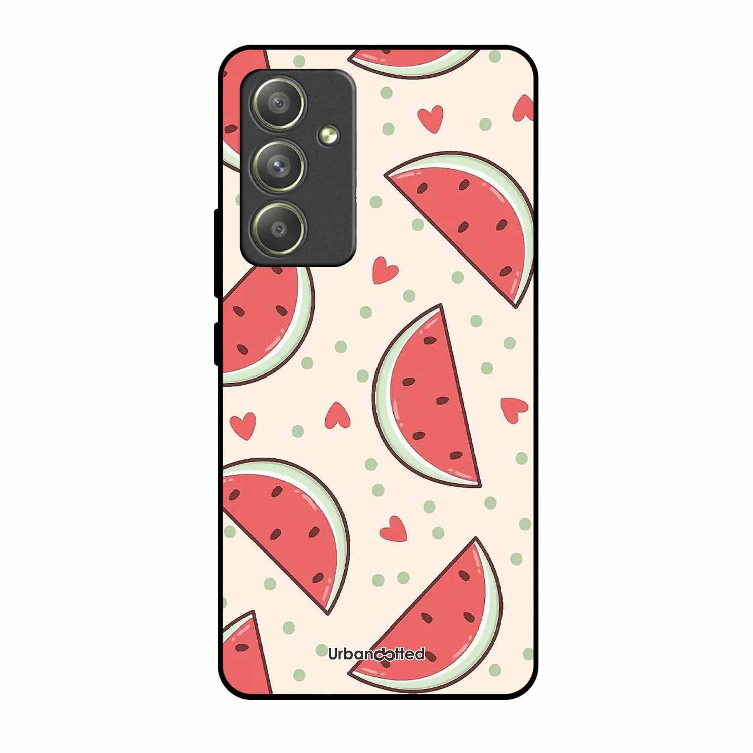 Watermelon Slice Fun Glass Case For Samsung A54